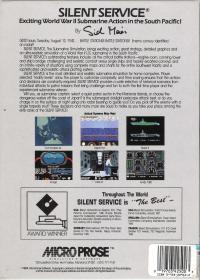 DOS - Silent Service Box Art Back