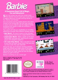 NES - Barbie Box Art Back