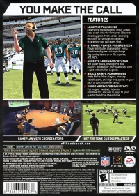 PS2 - NFL Head Coach Box Art Back