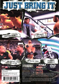 PS2 - WWF SmackDown Just Bring It Box Art Back