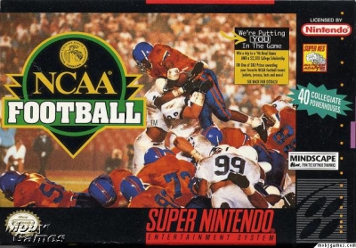 SNES - NCAA Football Box Art Front